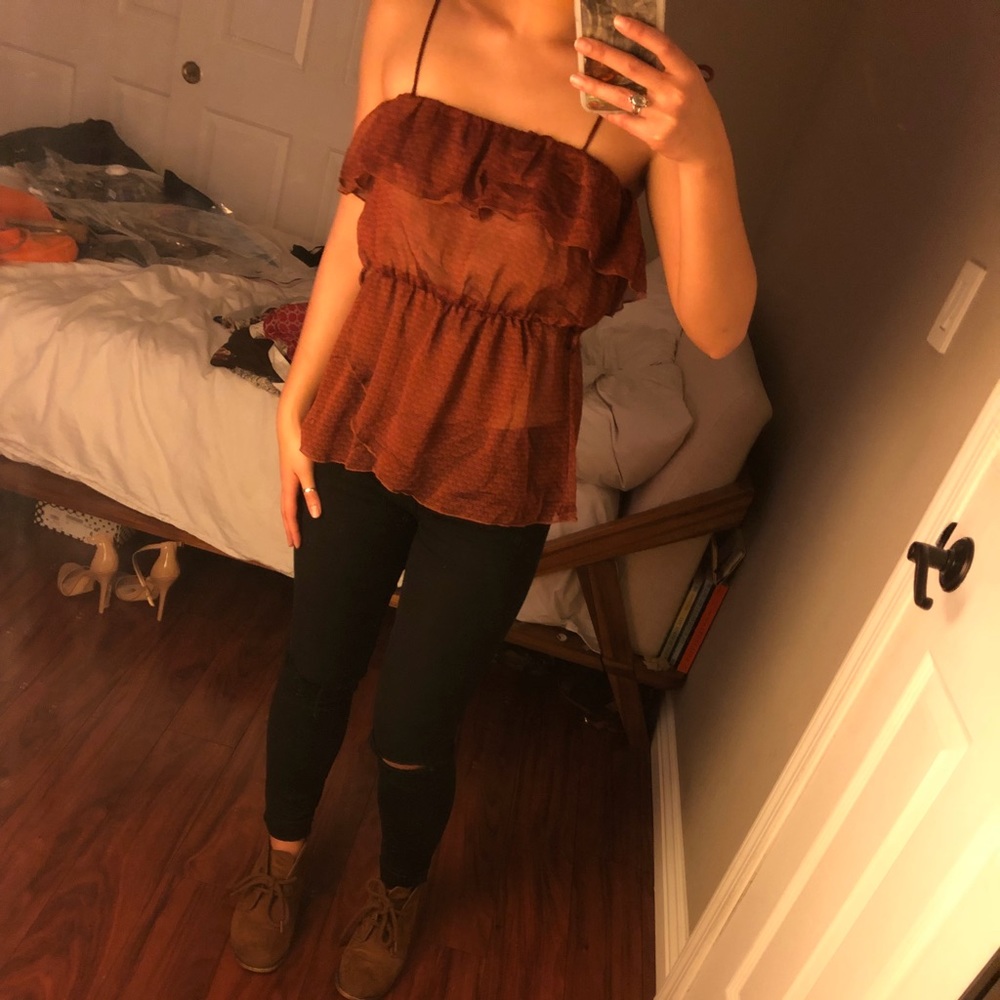Ruffle tank top